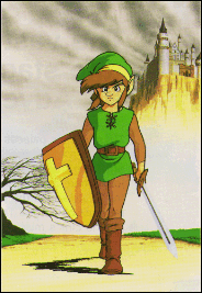 Link partant à l'aventure.